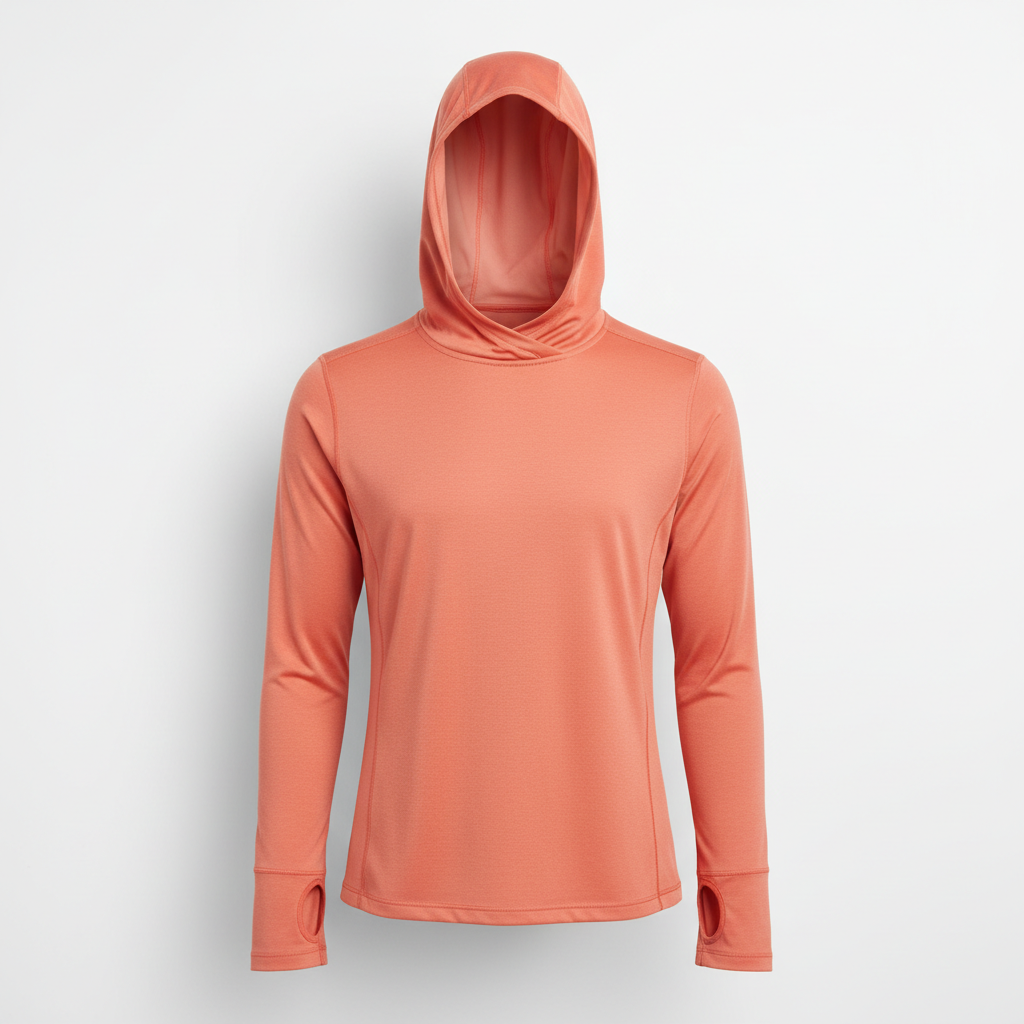 Coral Hooded Performance Shirt