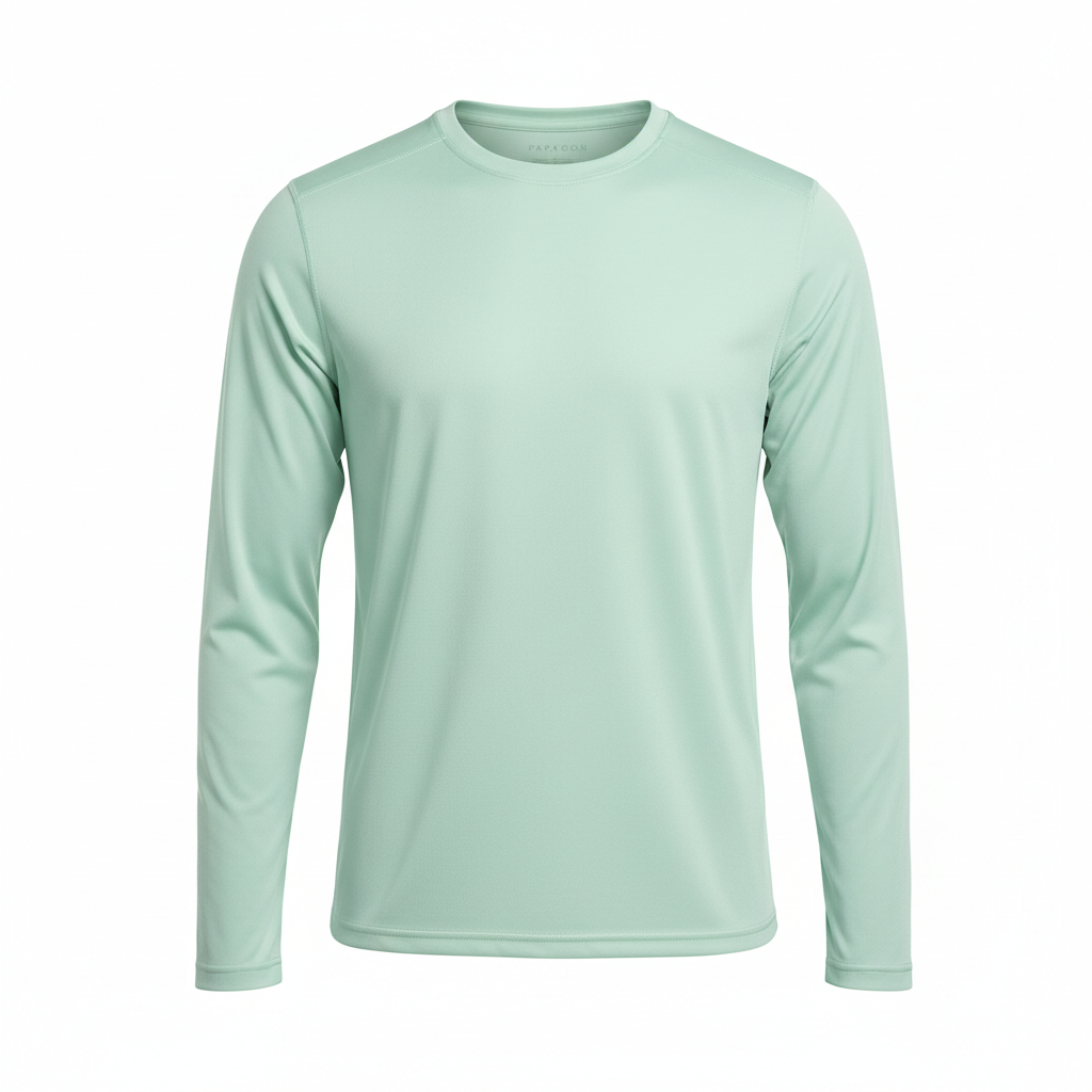 Mint Green Unisex Long Sleeve Performance
