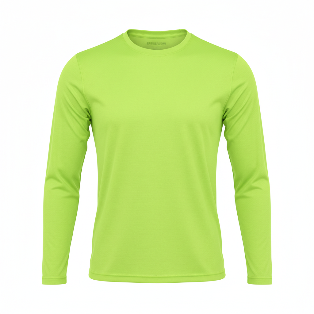 Neon Lime Unisex Long Sleeve Performance