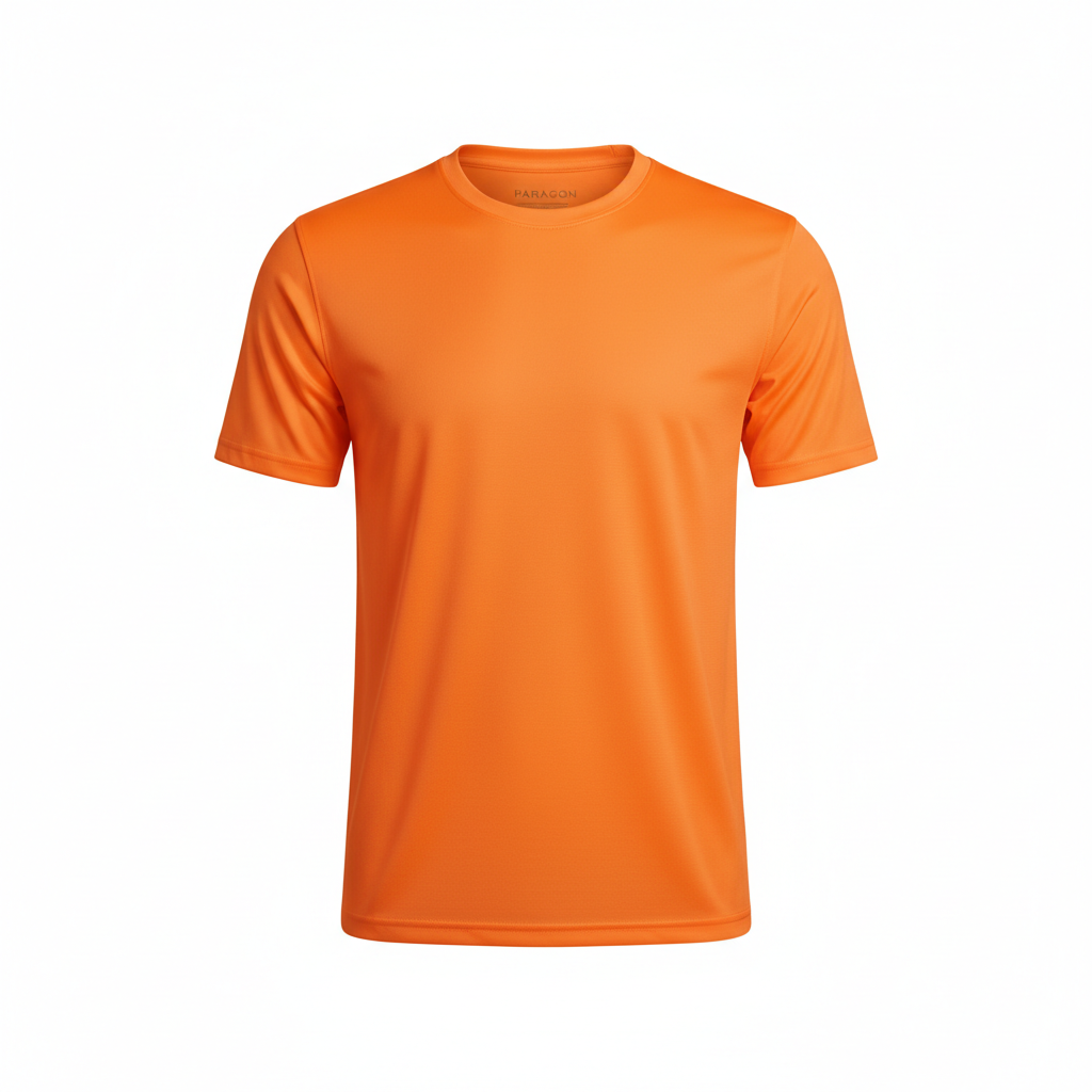 Neon Orange Unisex Short Sleeve Performance
