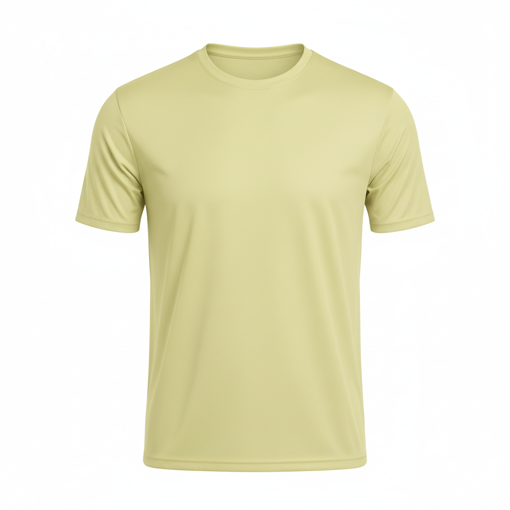 Pale Yellow Unisex Short Sleeve Performance