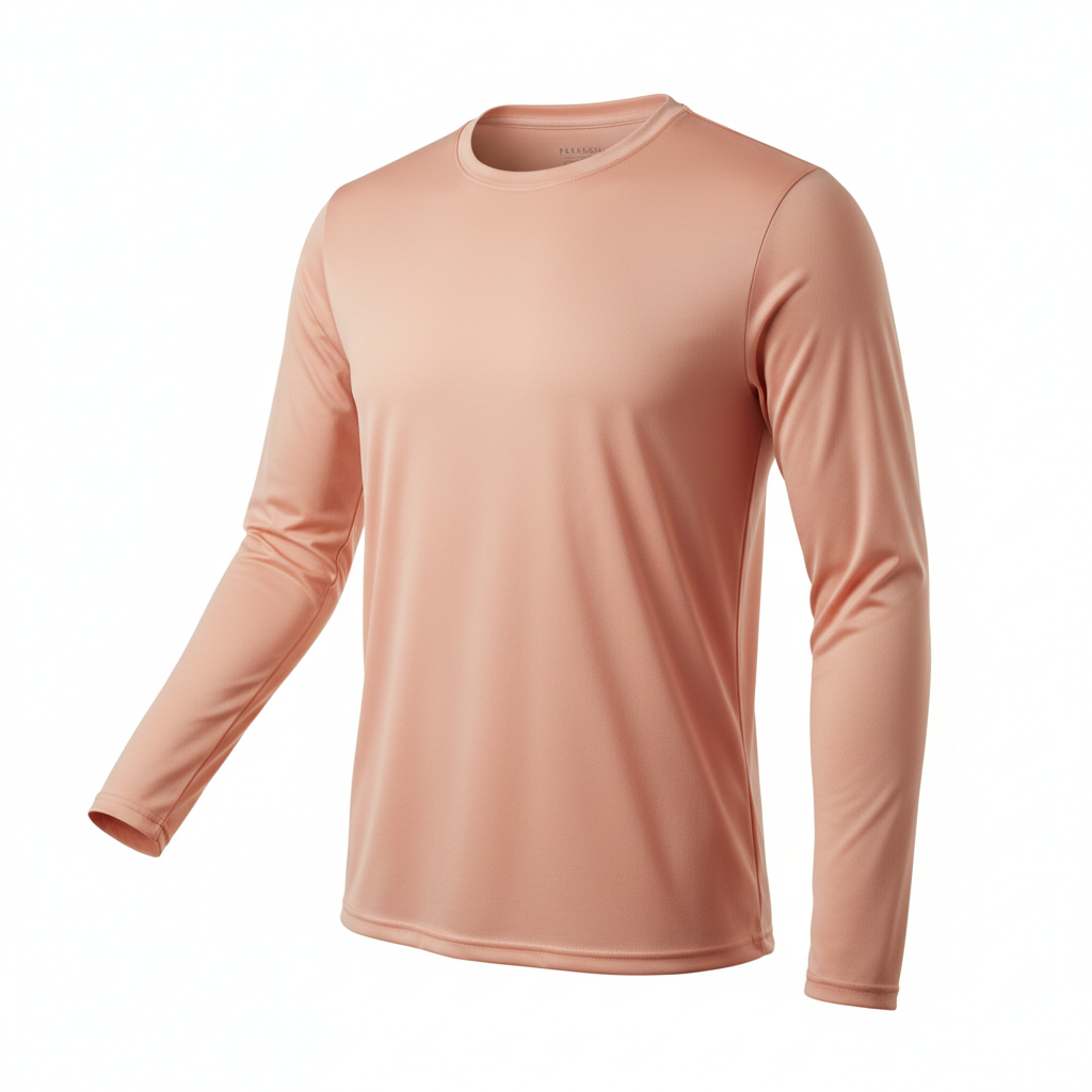 Peach Unisex Long Sleeve Performance
