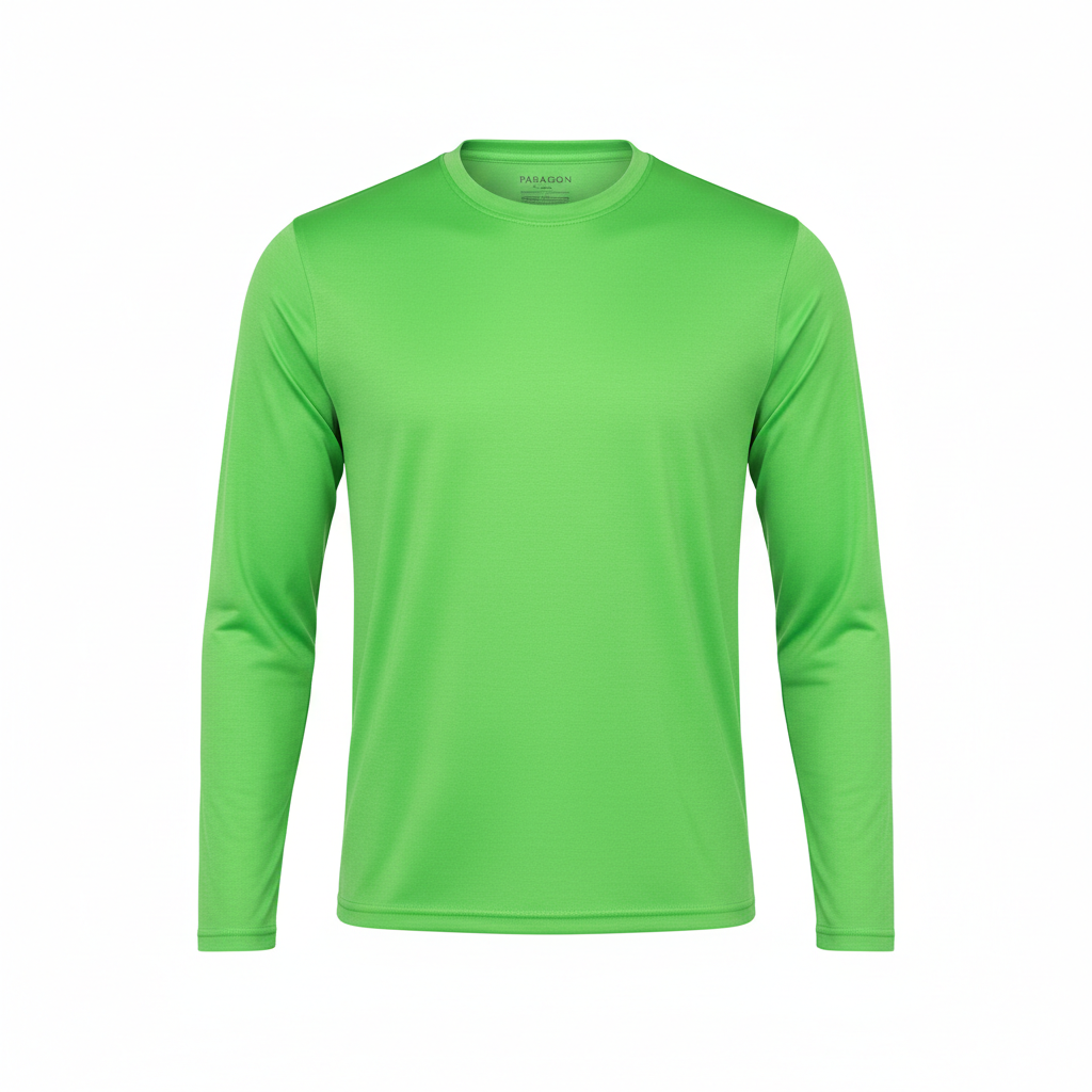 Safety Green Unisex Long Sleeve Performance