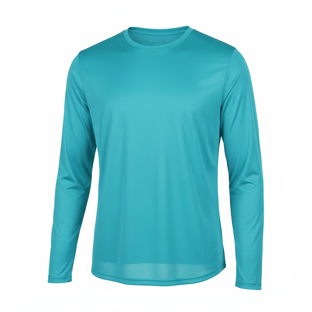 Turquoise Unisex Long Sleeve Performance