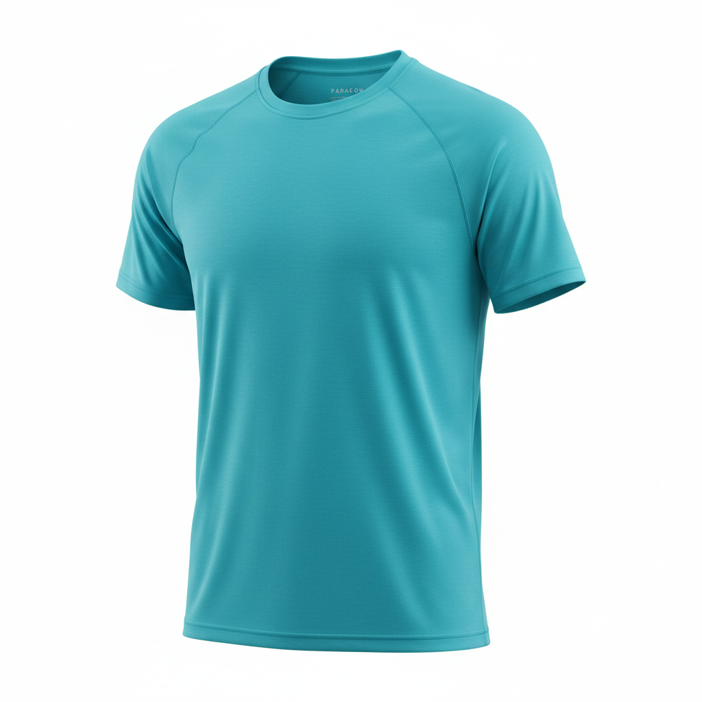 Turquoise Unisex Short Sleeve Performance