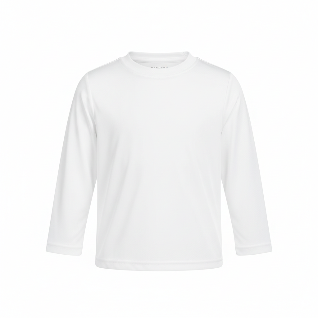 White Toddler Long Sleeve Performance