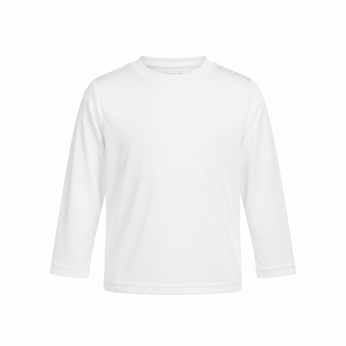 White Toddler Long Sleeve Performance