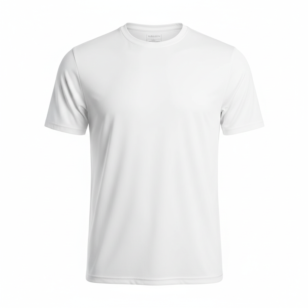 White Unisex Short Sleeve Performance