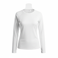 White Women's Long Sleeve Performance
