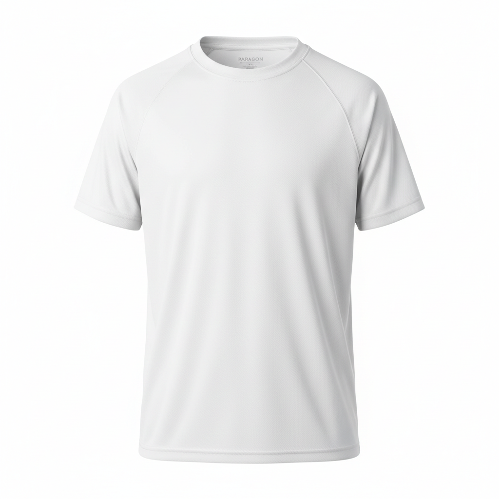 White Youth Short Sleeve Performance